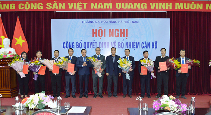 Hội nghị công bố Quyết định bổ nhiệm cán bộ Trường Đại học Hàng hải Việt Nam